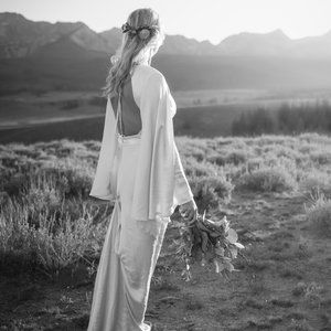 Satin Backless Maxi Wedding Dress